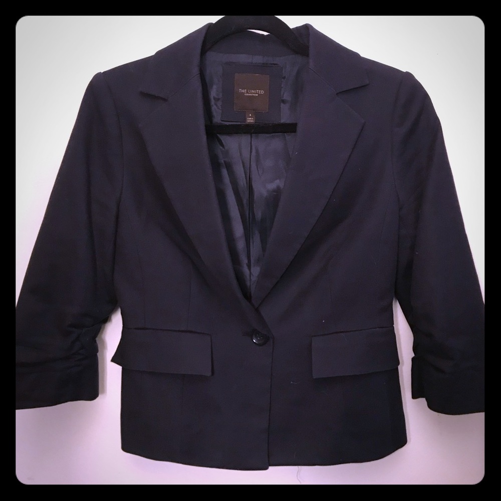 3/4 Dark Navy THE LIMITED Blazer